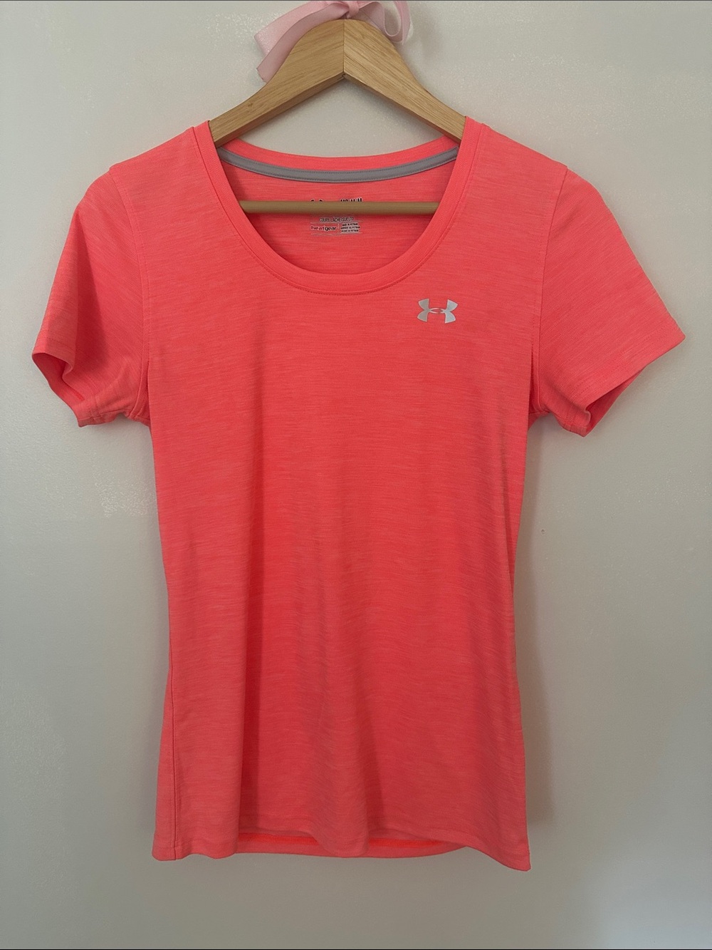 Under Armour Coral Pink Short Sleeve Performance Tee